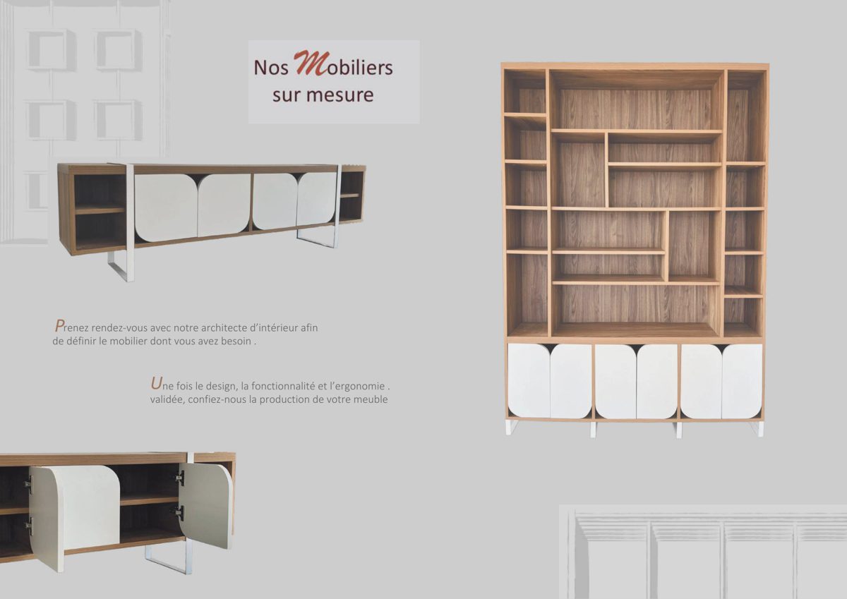 Présentation du mobilier sur mesure H2 Atmosphère